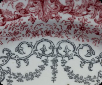 Image of German Staffordshire Plate detail