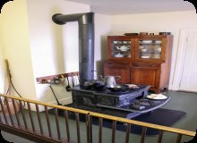 Image of Mary Lincoln's kitchen stove.