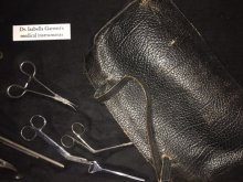 Image of Dr. Isabella (Garnett) Butler’s medical bag and instruments.