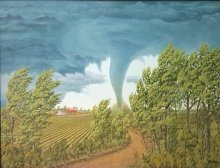 Image of Robert Larson painting, Tornado.