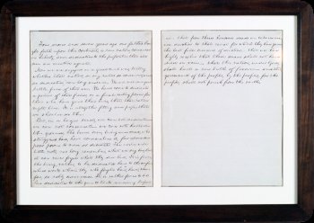 Image of one of five copies of Gettysburg Address, written by Abraham Lincoln.