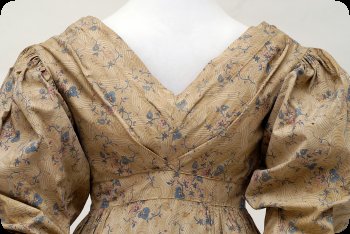 Detail image of woman's cotton dress.