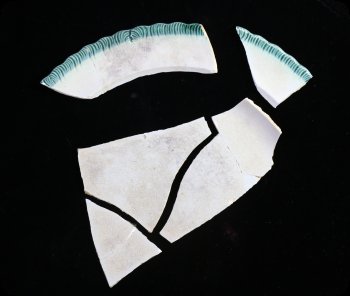 Image of Hand Painted Plate Fragments