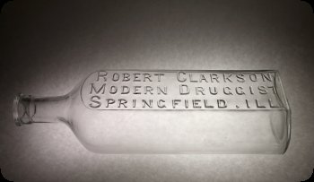 Image of Clarkson Pharmaceutical bottle. 