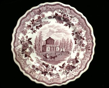 Image of Refined Earthenware Plate from Staffordshire, England