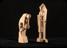 Image of Nakoma & Nakomis, sculptures designed by Frank Lloyd Wright.