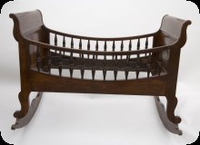Image of the cradle used by the Lincoln children.