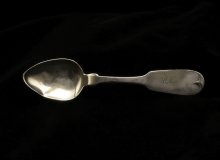 Image of silver spoon owned by Frances Todd Wallace, sister of Mary Todd Lincoln.